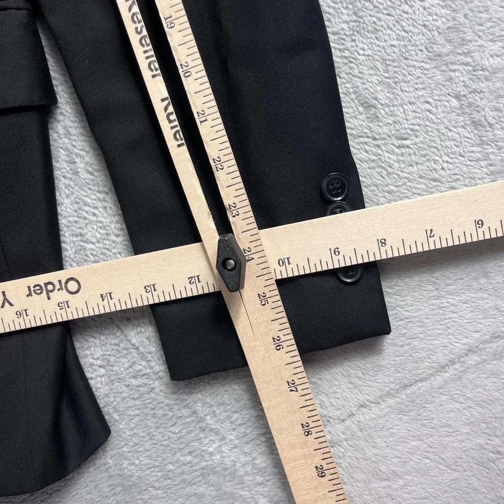 Peter Millar Mens 38R Black 100% Wool 2 Button Blazer Sport Coat Jacket CA00429